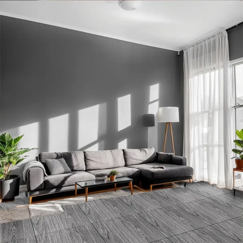 20PCS Peel & Stick Luxury Wood Vinyl Plank Flooring,Self Adhesive, Gray 12"*12"