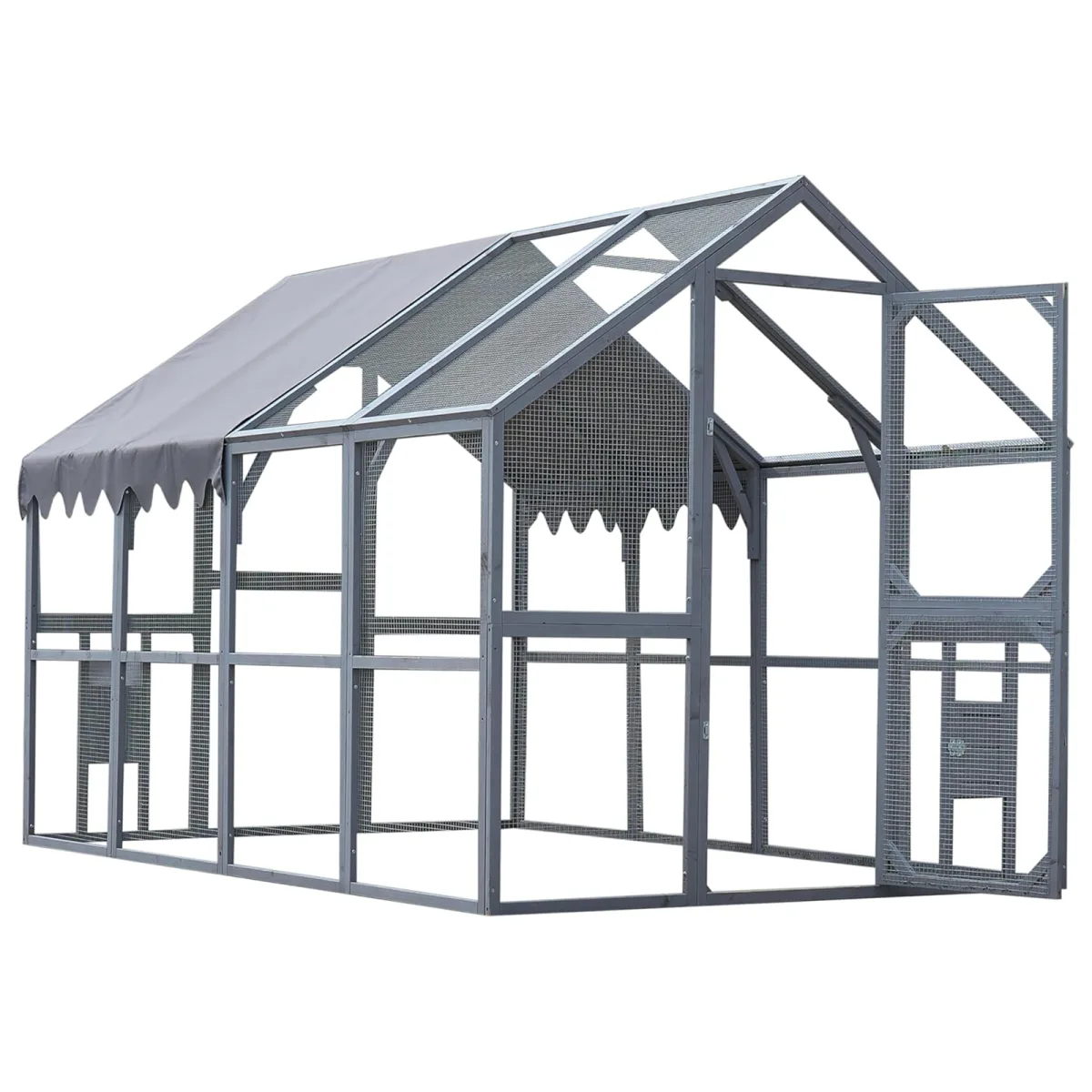 Outdoor Large Wooden Chicken Coop Run Small Animal Enclosure 7