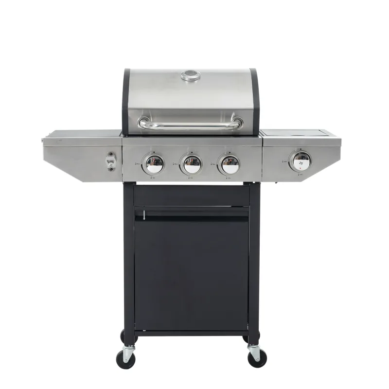40,500 BTU 3+1 Side Burners Propane Gas Grill BBQ Grill Cook For Backyard Garden